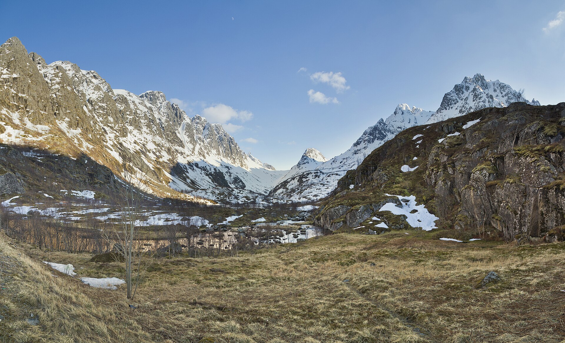 Remote polar expedition landscape